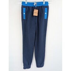Mini Boden Kids Pull On Fleece Joggers NWT Blue sz 10-11Y